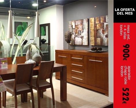 conjunto london. Aparador, mesa y sillas