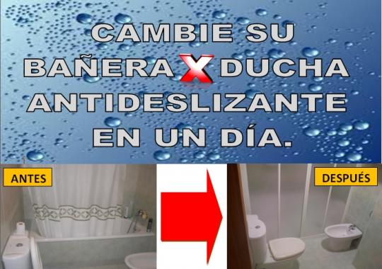 CAMBIO DE BAÑERA POR PLATO DE DUCHA EN UN DÍA