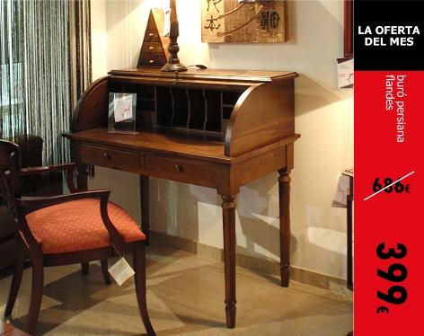 Buró madera maciza