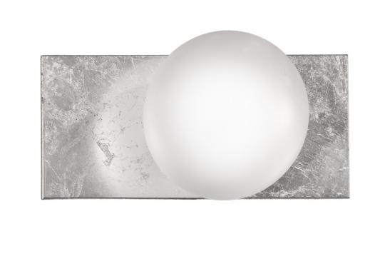 Aplique bola deco 1 luz plata