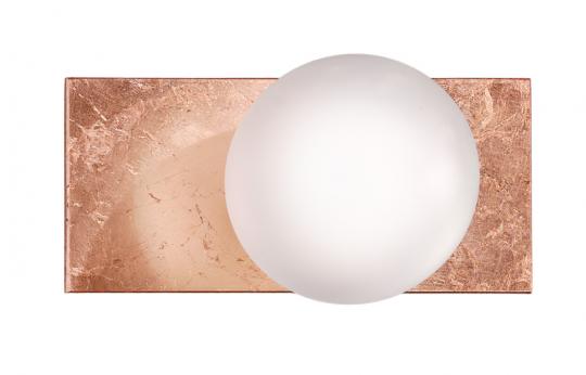 Aplique bola deco 1 luz cobre