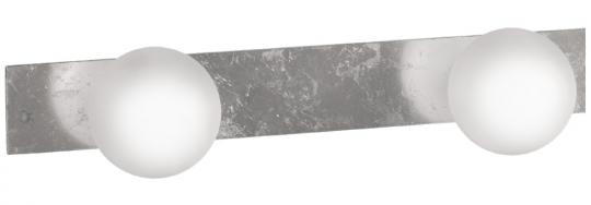 Aplique bola deco 2 luces plata