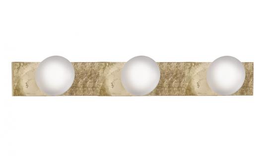 Aplique bola deco 3 luces oro