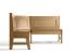 Banco Arga modelo Zen en madera maciza de Roble. A medida, con cajón para almacenamiento