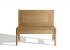 Banco Arga modelo Zen en madera maciza de Roble. A medida, con cajón para almacenamiento