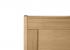 Detalle banco Arga modelo Zen en madera maciza de Roble. A medida, con cajón para almacenamiento