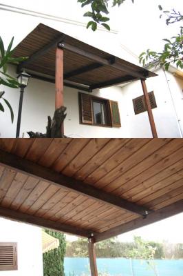 PERGOLA EN TERRAZA EXTERIOR