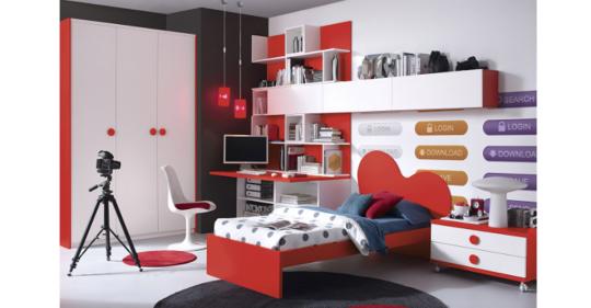Dormitorio juvenil moderno, presupuestos sin compromiso.