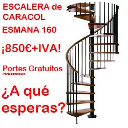 Escalera de Caracol de Madera modelo ESMANA 160
