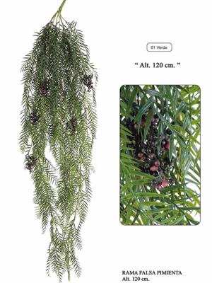 Rama de plastico falsa pimienta Oasis Decor