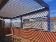 Pergola de lamas bioclimaticas con screens