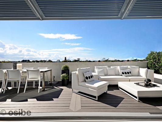 Pergola Bioclimatica de Alumio con Lamas Orientables