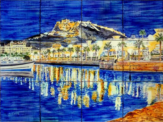 Vista nocturna de Alicante