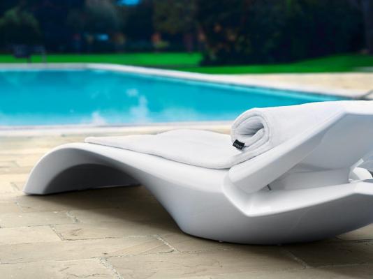 Tumbona de playa-piscina con respaldo regulable