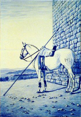 Caballo con garrocha