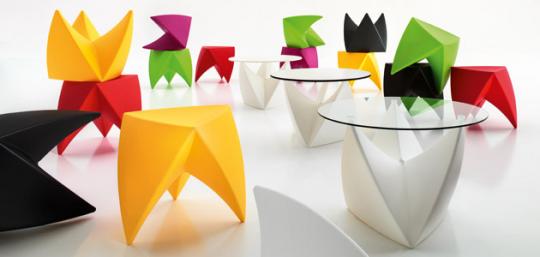 Alegre colorido & Diseño en Mesa de Exterior