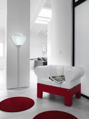 Sillón formado por elementos modulares