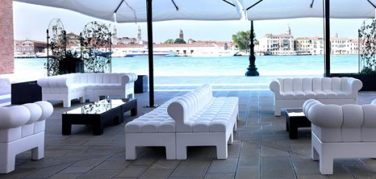 Aplicación en terraza de Asientos modulares