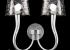 Aplique de 2 luces en pan de plata il-lumina.com