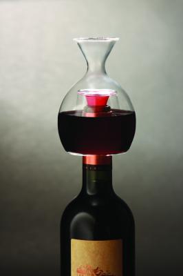 Decantador de Gollete Ver el vino Lleno