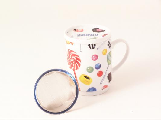 Mug con filtro y tapa