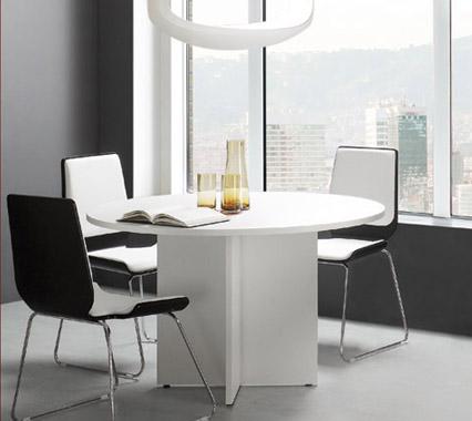 mesa reunion 100 y 120 cm pies X pvp 150EUR