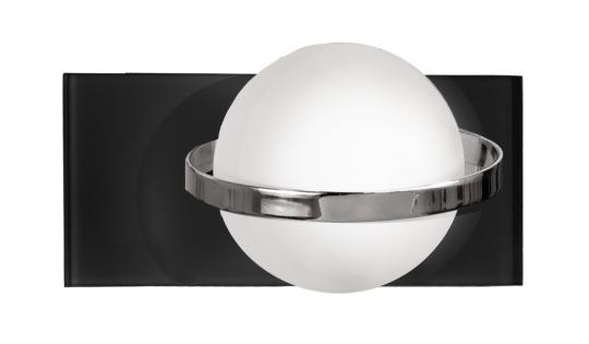 Aplique baño Satelite Colors 1 luz cromo-negro