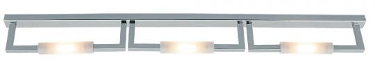 Aplique baño Techno 2 luces cromo