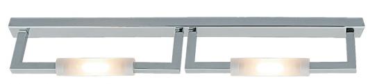 Aplique baño Techno 3 luces cromo