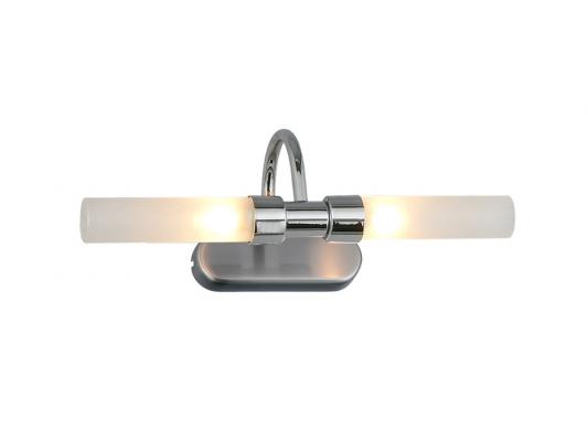 Aplique baño Curva 2 luces caja cromo