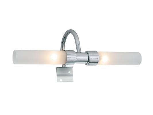 Aplique baño Curva 2 luces travesero cromo