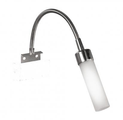 Aplique baño 1 luz Curva verga travesero cromo