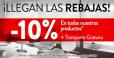 Rebajas en la tienda online de Kaaten. 10% de descuento en todos los productos.