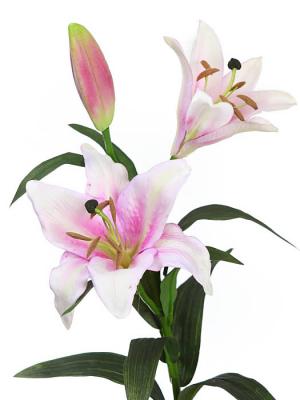 Flores artificiales Flor lilium artificial rosa Oasis Decor