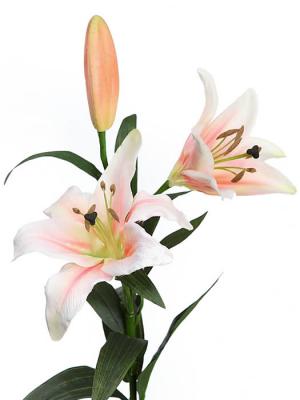 Flores artificiales Flor lilium artificial salmon Oasis Decor