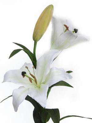 Flores artificiales Flor lilium artificial blanco Oasis Decor