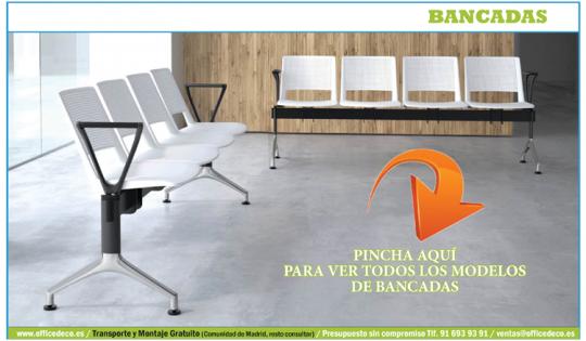 Bancadas de oficina para salas de espera.