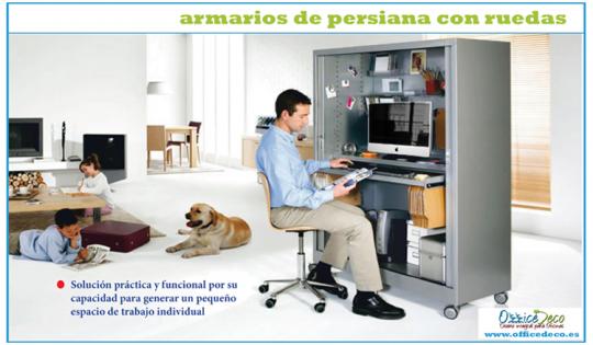 Armarios de persiana con ruedas