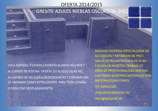 PROMOCION 2015 GRESITE PISCINAS