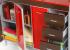 Detalle de mueble Iris de 100 cm. rojo
