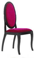 Silla clásica madera/tapizada