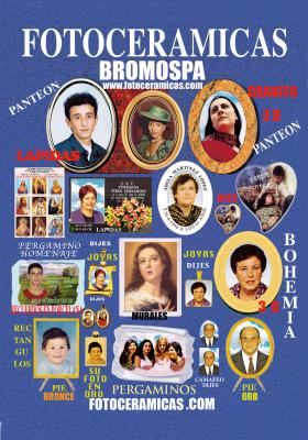 CATALOGO DE FOTOCERAMICAS Y DIJES CAMAFEOS --BROMOSPA FOTOLAPIDAS---