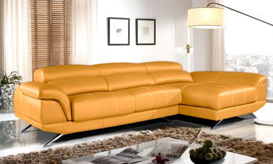 Sofás Chaise Longue Charlie piel natural auténtica