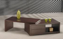 Diseño de mesa de centro giratoria y funcional
