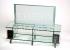 Mesa TV cristal templado diseño en cristal float 10 medidas: 1150x400x450 . Consultar otras medidas