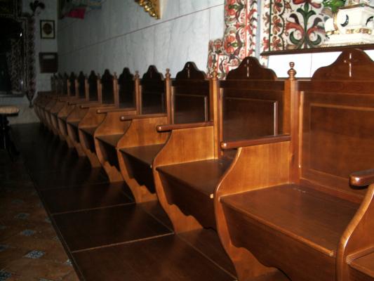 Silleria en el convento de Santa Clara de Estepa
