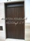 Puerta de calle en madera de Iroko