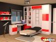 Parchis  Mueble Juvenil Litera Cama Abatible Convertible Portable Canape Dormitorio Infantil 