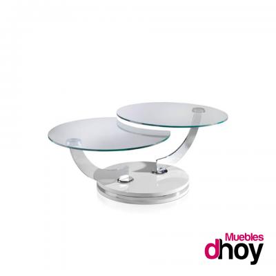 Mesa de centro APUS acero y cristal