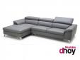 Sofá Chaise Longue LYDIA GRIS GRAFITO